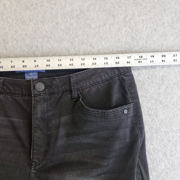 Democracy Ab Technology Jeans Womens 14 Black Ankle Tappered Comfort Waistband - Picture 7 of 16